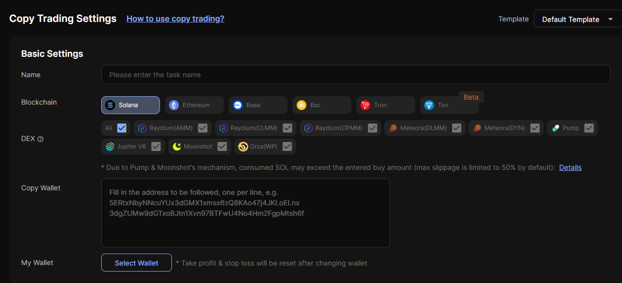 Copy Trade screenshot