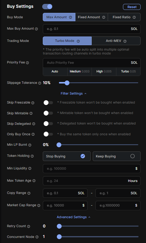 Copy Trade screenshot