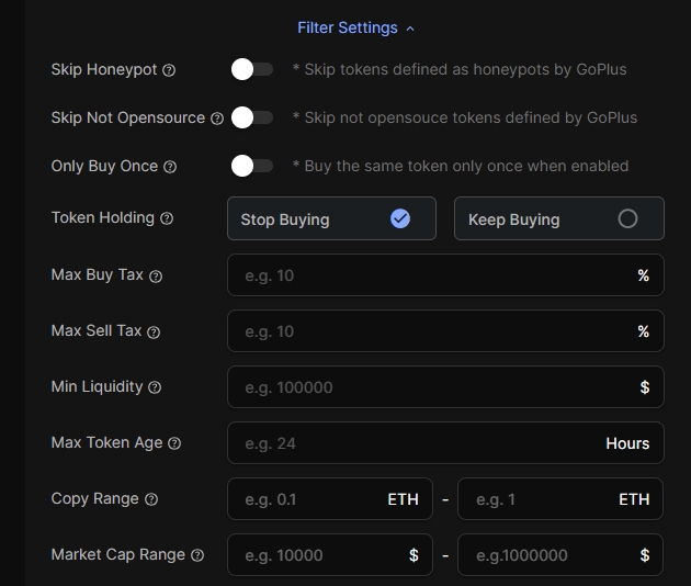 Copy Trade screenshot