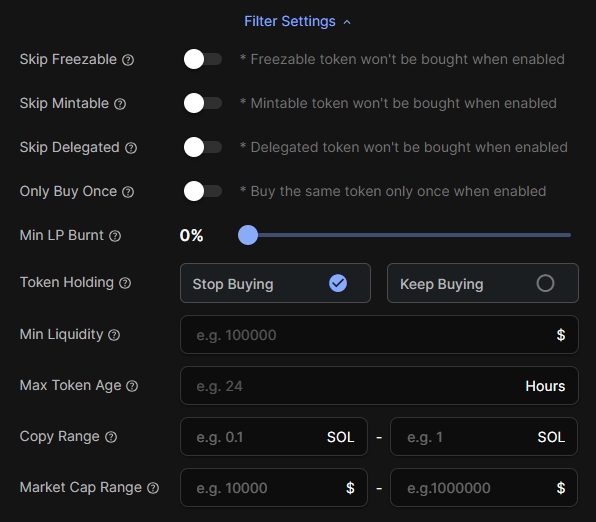 Copy Trade screenshot
