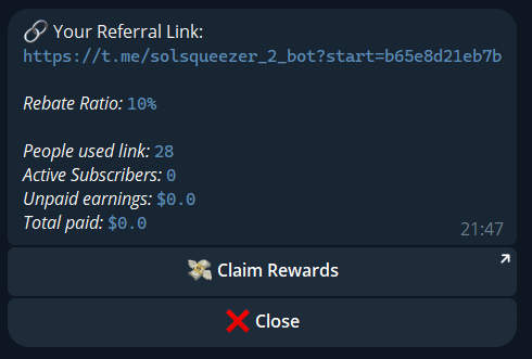 Bot Commands screenshot