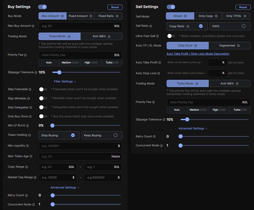 Copy Trade screenshot