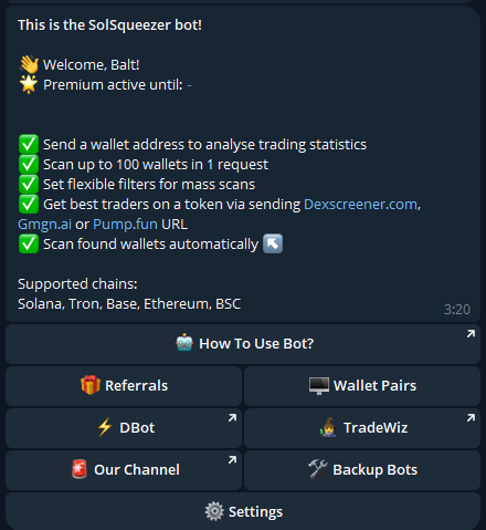 Bot Commands screenshot